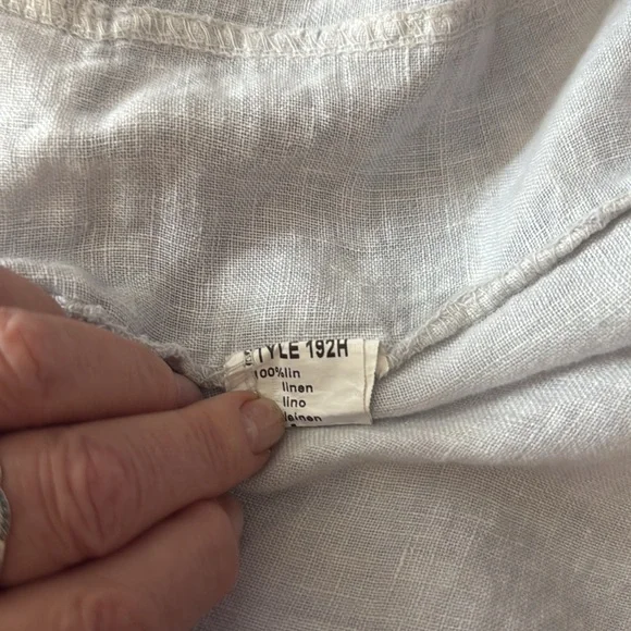 Tempo Paris Linen Jacket size Large - Picture 8 of 9